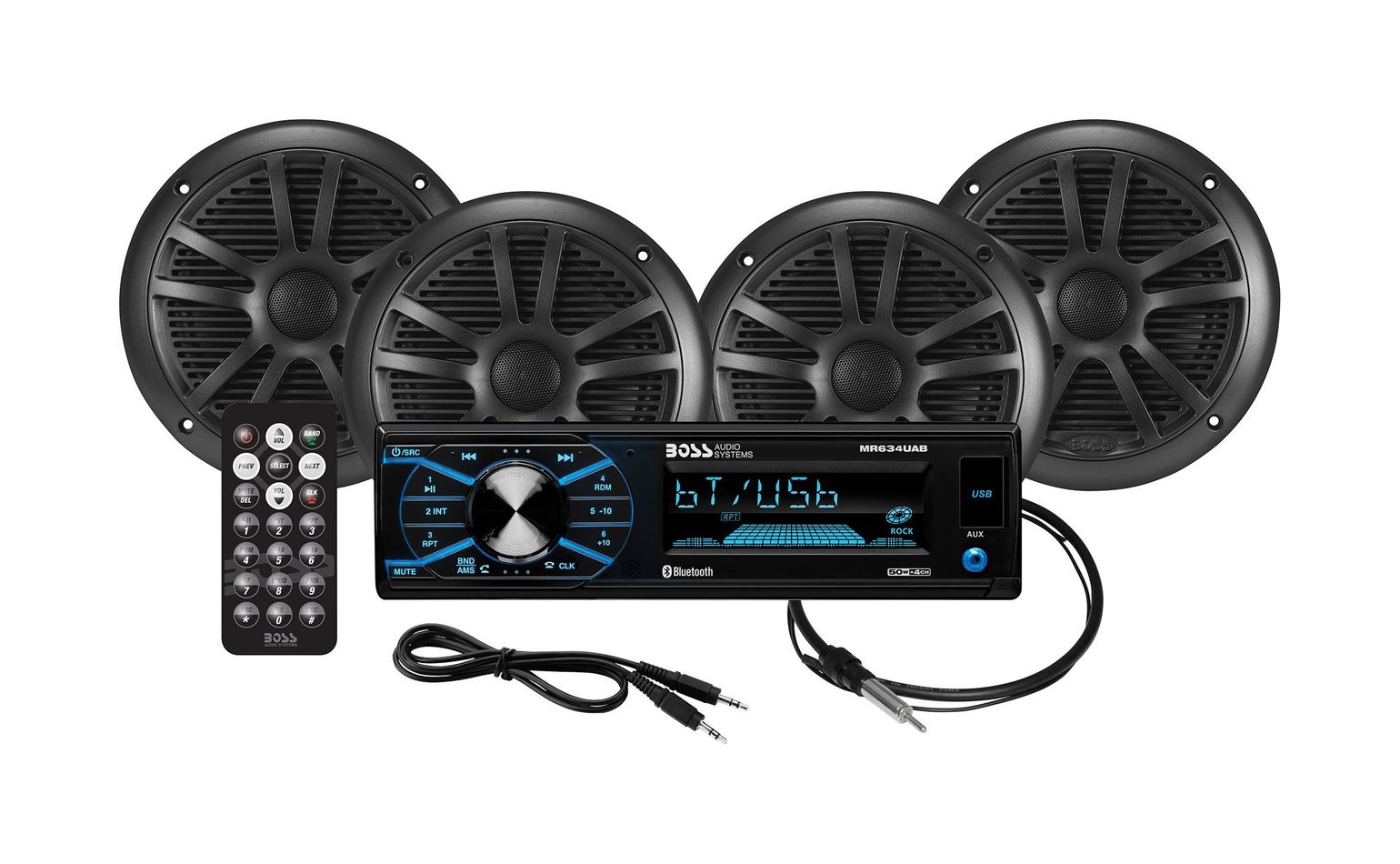 Купить Морская аудиосистема BOSS MCBK634B.64 (комплект4) Boss Audio 7ft.ru в интернет магазине Семь Футов