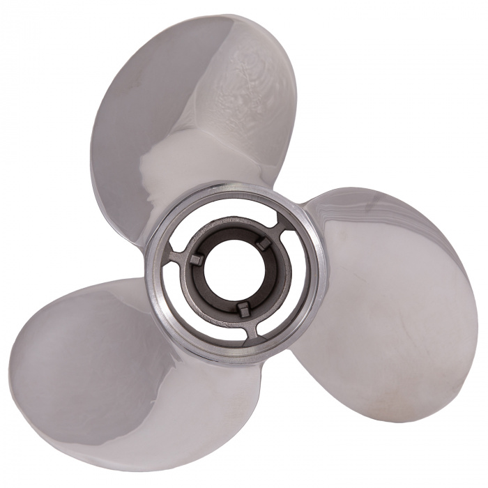 Купить Винт гребной трёхлопастной Turning Point Propellers Express Mach 3 EX2-1013 31211311 Ø263,525мм(10,375") шаг 13" правостороннее вращение из нержавеющей стали для лодочных моторов 9,9-35л.с. 7ft.ru в интернет магазине Семь Футов