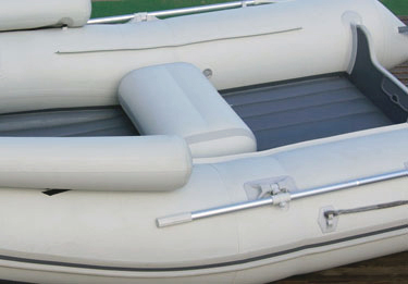 Купить Надувное сиденье в лодку с перегородкой (98х44х33 см) (Цвет фурнитуры для лодок Серый) Seat_4 7ft.ru в интернет магазине Семь Футов