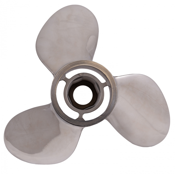 Купить Винт гребной трёхлопастной Turning Point Propellers Express Mach 3 EX-1419 31501912 Ø361,95мм(14,25") шаг 19" правостороннее вращение из нержавеющей стали для лодочных моторов 90-300+л.с. 7ft.ru в интернет магазине Семь Футов