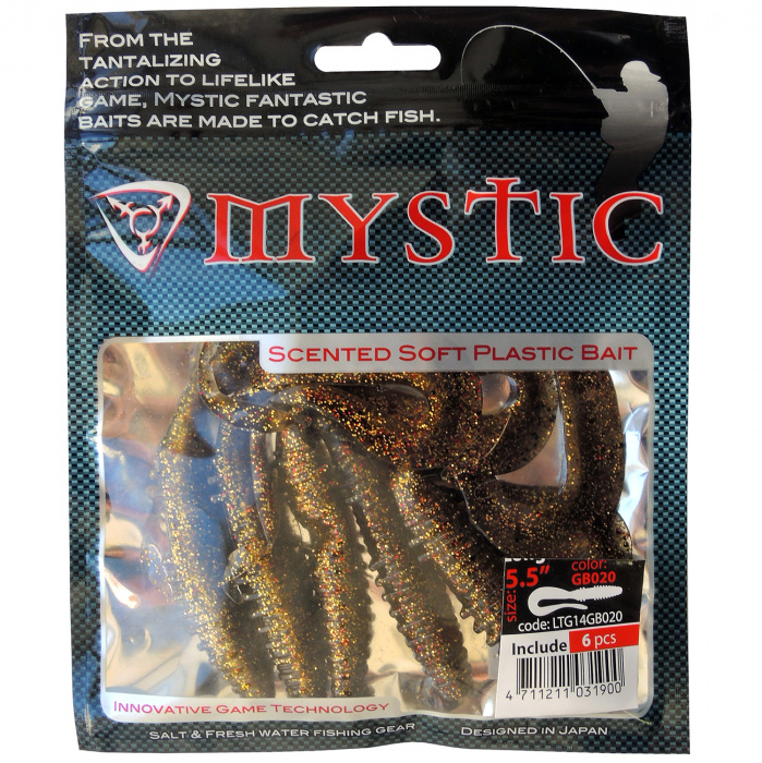 Купить Силиконовый червь на судака Long Tail Grub (Цвет-Mystic резина MO100) LTG14 Mystic Lures 7ft.ru в интернет магазине Семь Футов