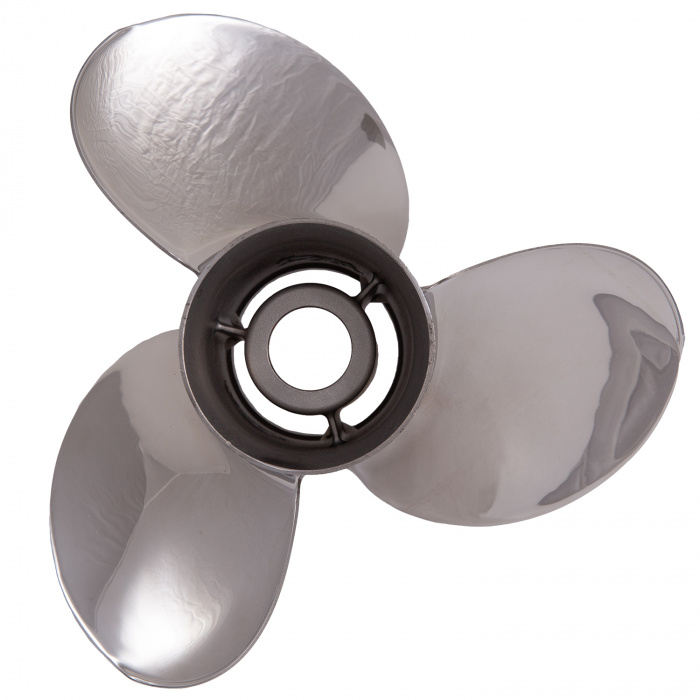 Купить Винт гребной трёхлопастной Turning Point Propellers Express Mach 3 EX1-1013 31201311 Ø257,175мм(10,125") шаг 13" правостороннее вращение из нержавеющей стали для лодочных моторов 9,9-35л.с. 7ft.ru в интернет магазине Семь Футов