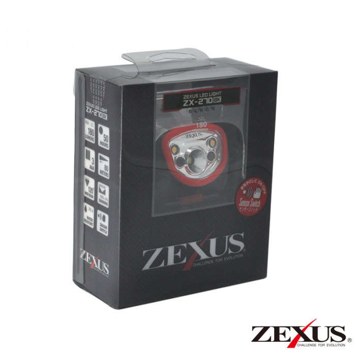 Купить Налобный фонарь Zexus ZX-270BK ZX-270BK Fuji Toki Co. 7ft.ru в интернет магазине Семь Футов