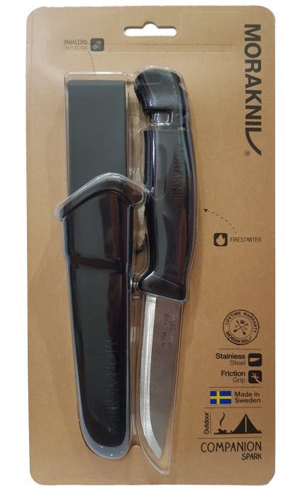 Купить Нож Morakniv Companion Spark (S) Black 13567 Mora of Sweden (Ножи) 7ft.ru в интернет магазине Семь Футов