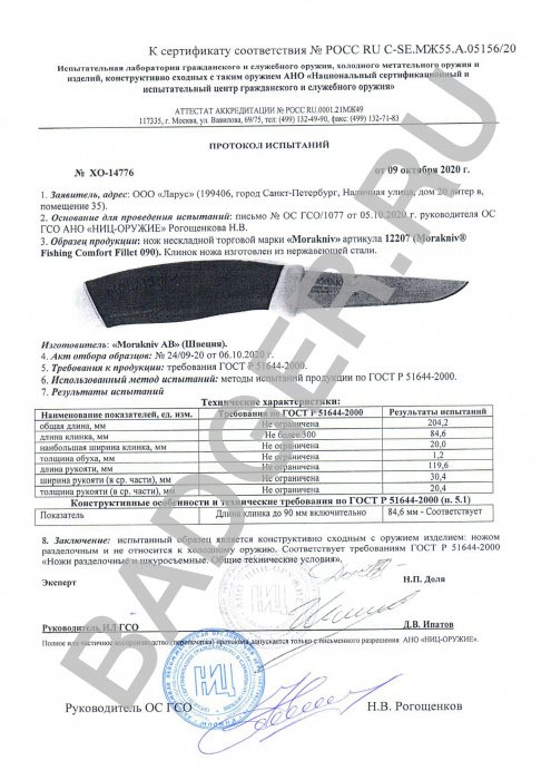 Купить Нож Morakniv Fishing Fillet 12207 Mora of Sweden (Ножи) 7ft.ru в интернет магазине Семь Футов