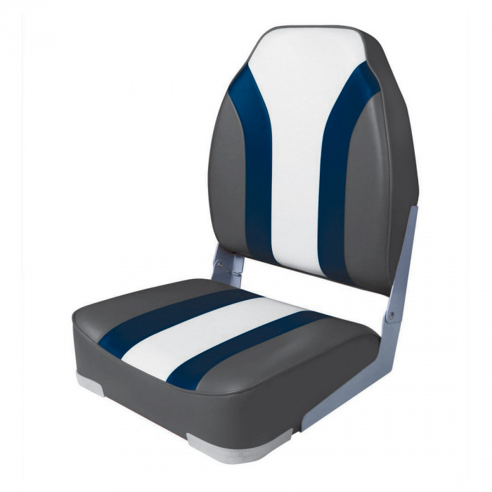 Купить Поворотное кресло в лодку Highback Rainbow (Цвет-кресла-NSB Графит/Синий/Светло-серый) 75107 7ft.ru в интернет магазине Семь Футов