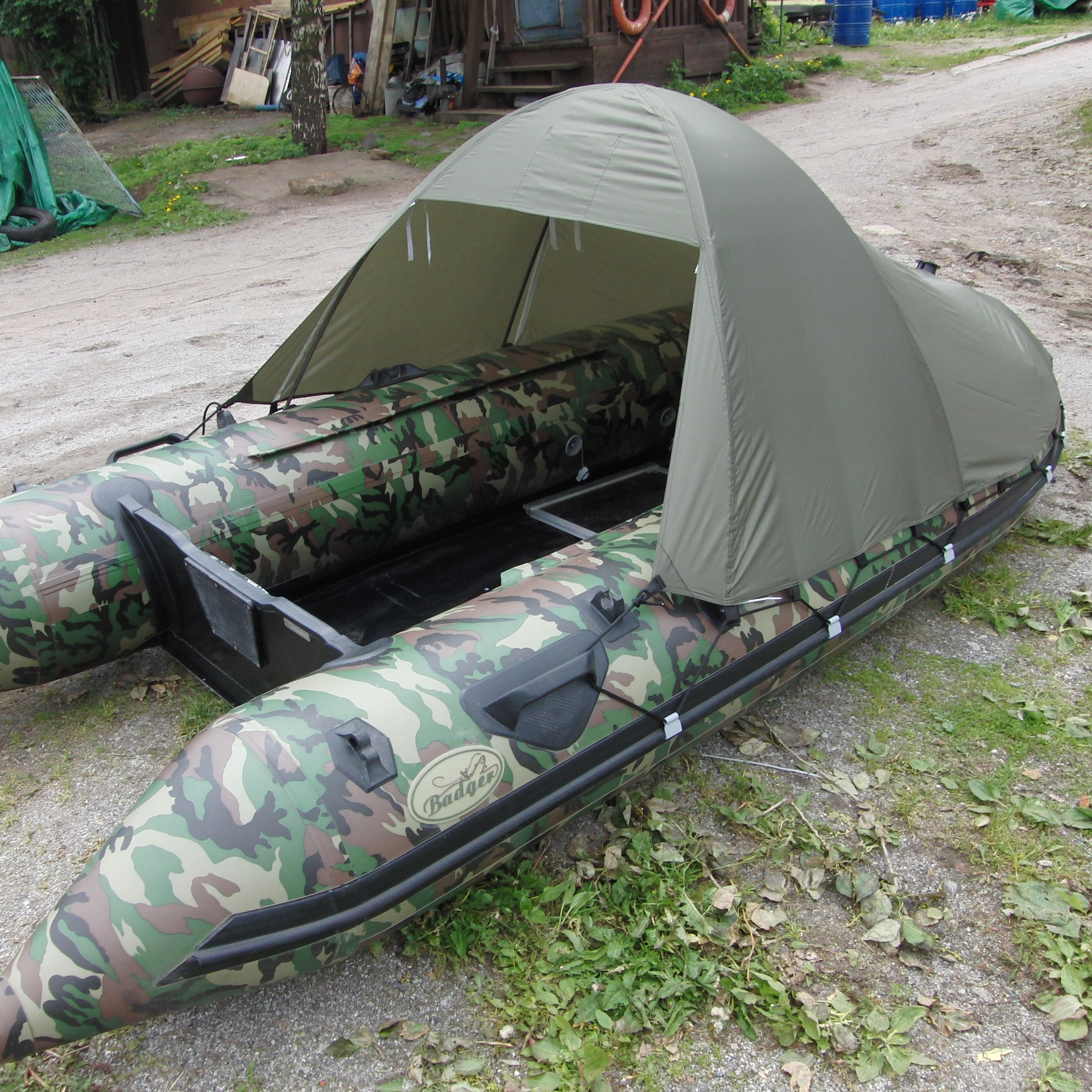 Купить Носовой тент на лодку (160 х 215 см) (Цвет тента лодки Хаки) Tent360-D 7ft.ru в интернет магазине Семь Футов