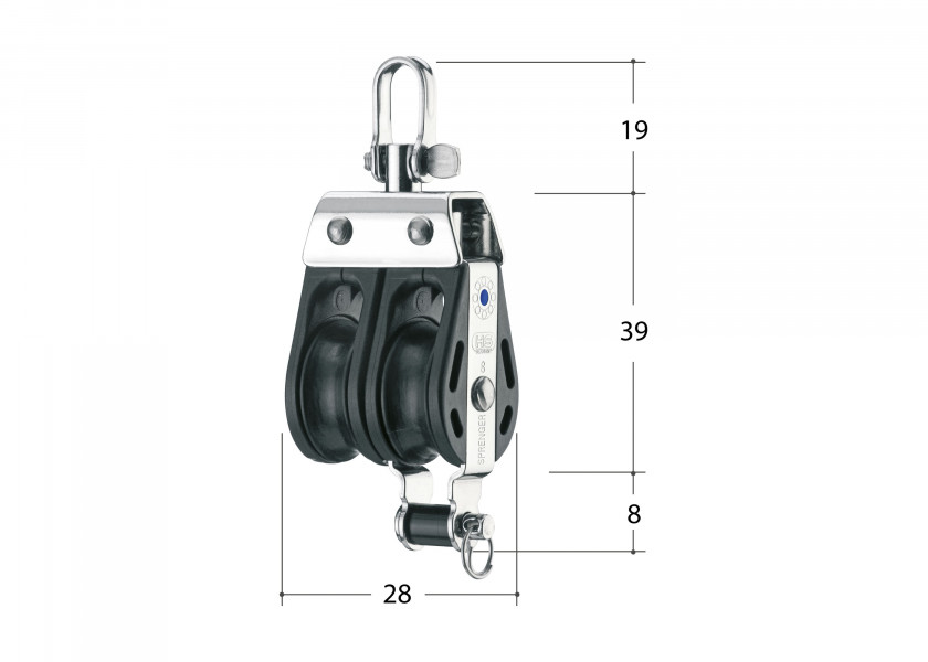 Купить SPRENGER S Block with Swivel and Bottom Bracket / 8 mm / needle bearing 44348-bvs 7ft.ru в интернет магазине Семь Футов