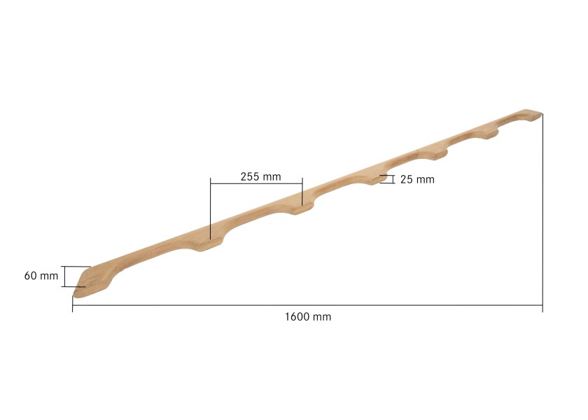 Купить ARC 110 Перила из тикового дерева 160 см / 6 ручек 10252-bvs 7ft.ru в интернет магазине Семь Футов