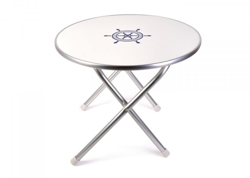 Купить Стол складной Forma Marathon M300 610x610x490мм белый круглый меламин/алюминий 7ft.ru в интернет магазине Семь Футов