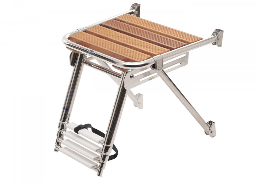 Купить Transom Platform, stainless steel / teak with telescopic ladder 16511-bvs 7ft.ru в интернет магазине Семь Футов
