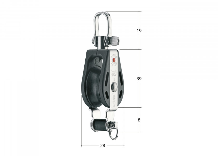 Купить SPRENGER S Block with Becket and Swivel / 8 mm / ball bearing 44336-bvs 7ft.ru в интернет магазине Семь Футов