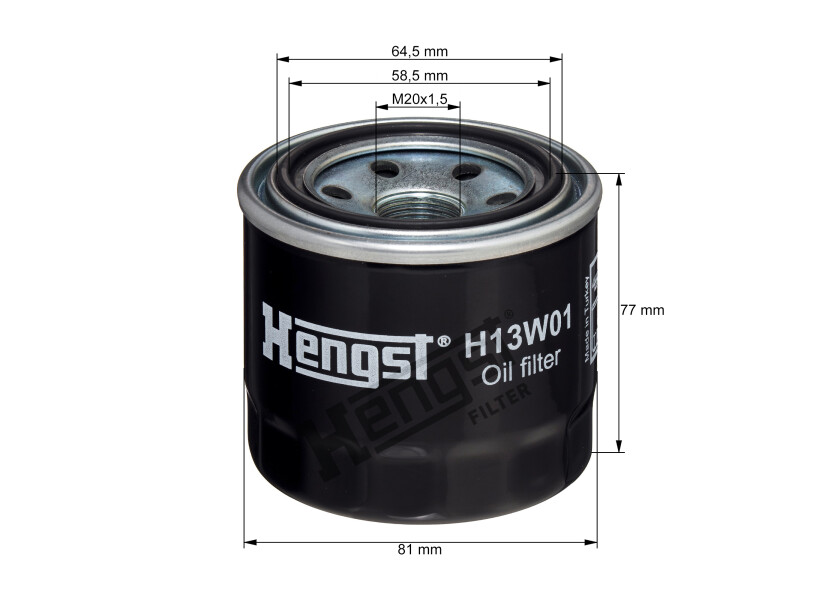 Купить HENGST H13W01 Масляный фильтр для Yanmar и Sole Diesel 60150-bvs 7ft.ru в интернет магазине Семь Футов