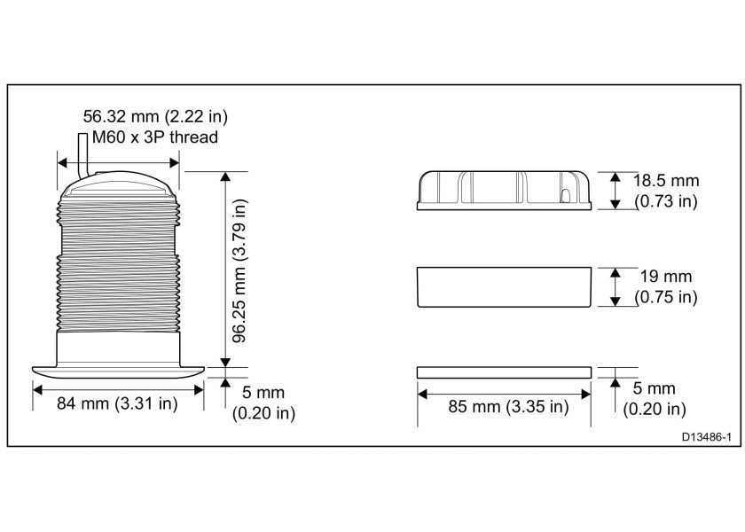 Купить Raymarine A80448 CPT-S Plastic CHIRP Thru-Hull 12º Черный Black 7ft.ru в интернет магазине Семь Футов