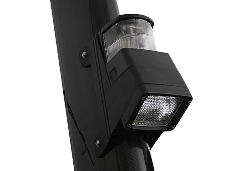 Купить Топовый огонь с палубным фонарем Hella Marine 8504 2LT 998 504-001 12В крепление на мачту в корпусе из чёрного пластика 7ft.ru в интернет магазине Семь Футов