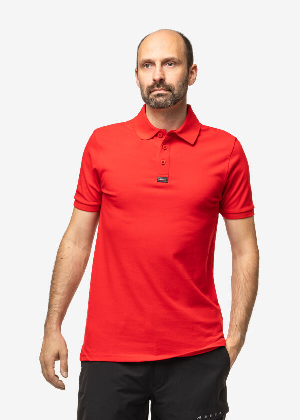 Купить MUSTO 82133_169-M Поло Essential Pique Мужское / красный / Размер одежды: М 7ft.ru в интернет магазине Семь Футов