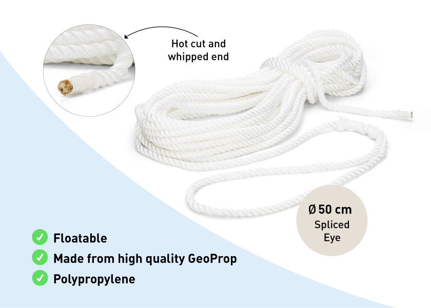 Купить GLEISTEIN 441160325 GeoProp - Буксировочный трос/Пружина/белый / Веревка-Ø: 16 мм 10732-bvs 7ft.ru в интернет магазине Семь Футов