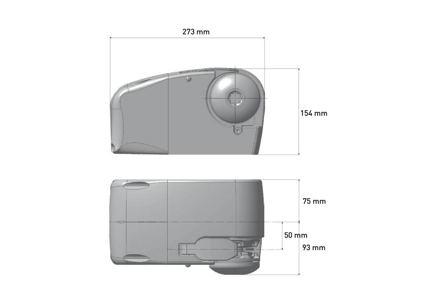 Купить Брашпиль горизонтальный якорный без кабестана Lofrans Lion 1000 636215 8 мм 12 В 700 Вт 7ft.ru в интернет магазине Семь Футов