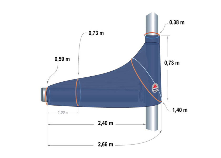 Купить DIEKOW SAILS Чехол на грот/песочный / Для длины стрелы: 3 м 7ft.ru в интернет магазине Семь Футов