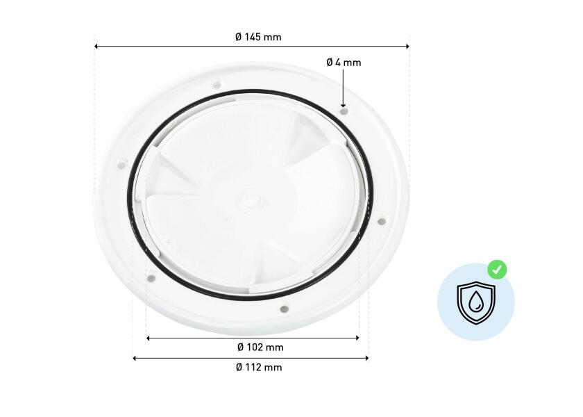 Купить BAVARIA Inspection Cover / round / 145 mm 19971-bvs 7ft.ru в интернет магазине Семь Футов