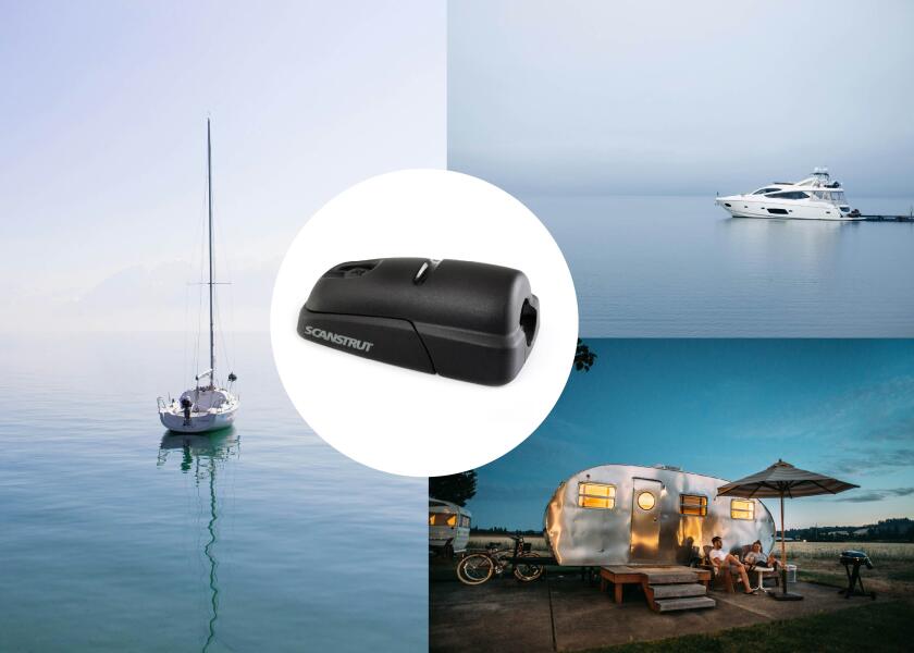 Купить Кабельный проход через палубу из чёрного водонепроницаемого пластика IP68 Scanstrut DS-H10-BLK 6-10 мм с горизонтальным выходом 7ft.ru в интернет магазине Семь Футов