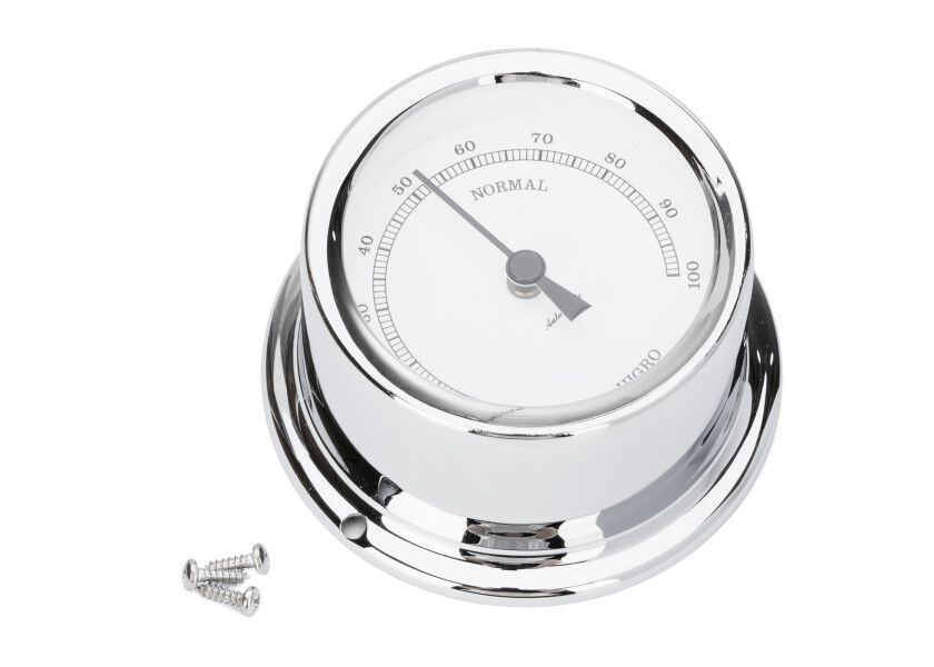 Купить AUTONAUTIC MINOR 72 Hygrometer / white dial  / chrome-plated 50271-bvs 7ft.ru в интернет магазине Семь Футов