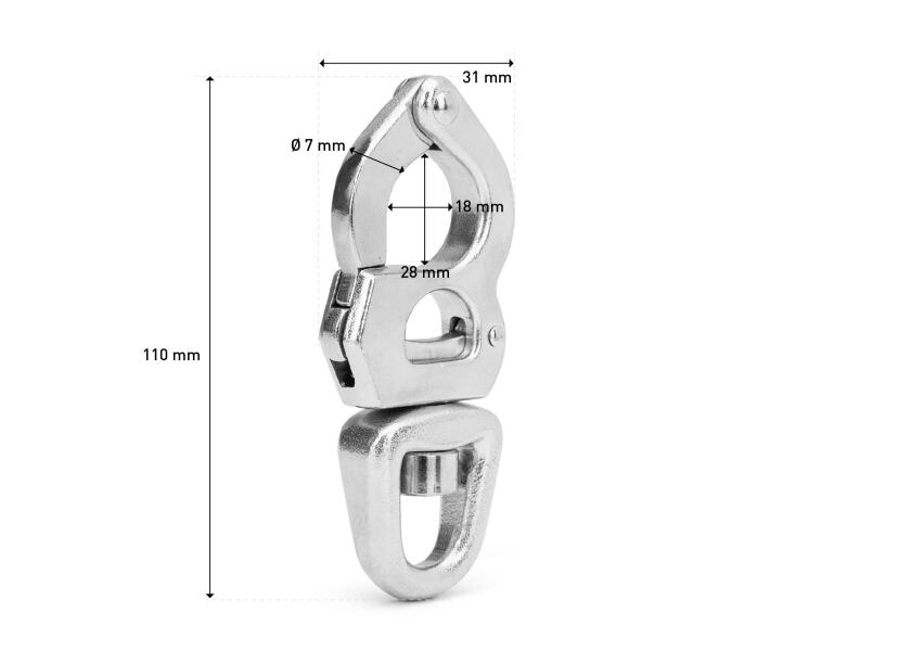 Купить Trigger Release Snap Shackles with swivel Eye 11209-bvs 7ft.ru в интернет магазине Семь Футов