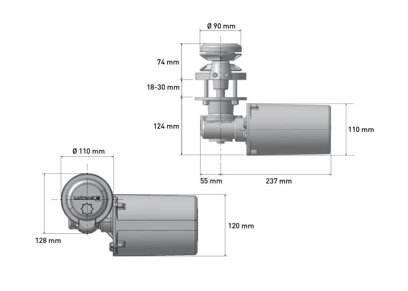 Купить Брашпиль вертикальный якорный без кабестана Lofrans SX1 636280 8 мм 12 В 800 Вт 7ft.ru в интернет магазине Семь Футов