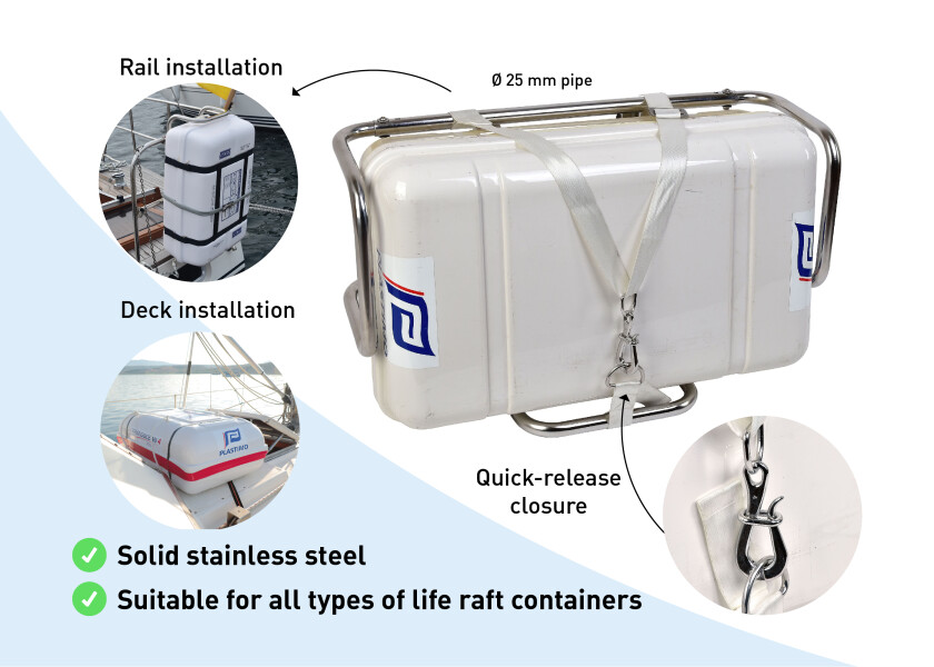 Купить SEAGO LRC-MK2 Универсальный держатель спасательного плота 7ft.ru в интернет магазине Семь Футов
