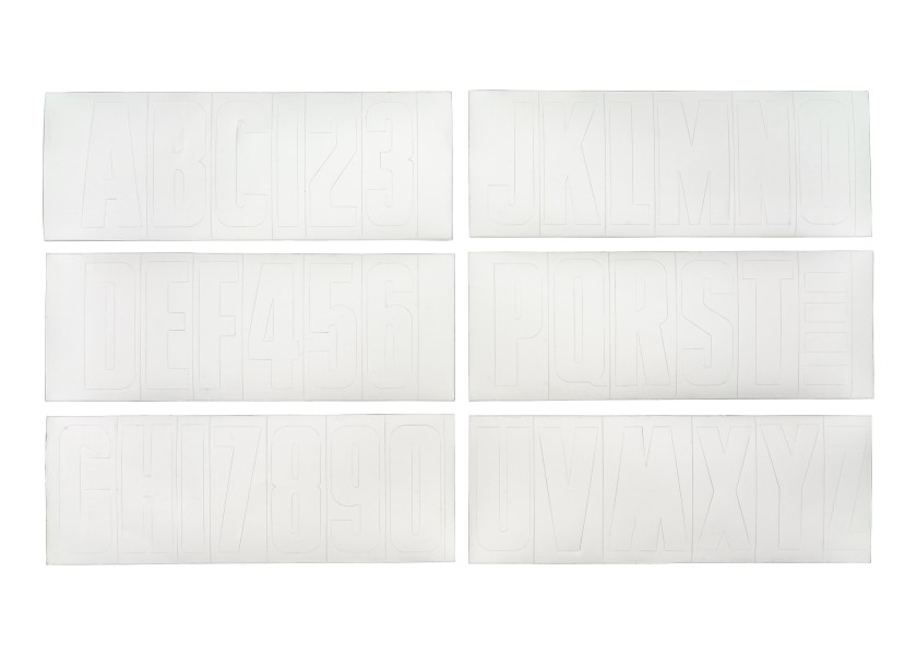 Купить Набор клейких цифр и букв / ПВХ / белый / 148 шт. 7ft.ru в интернет магазине Семь Футов