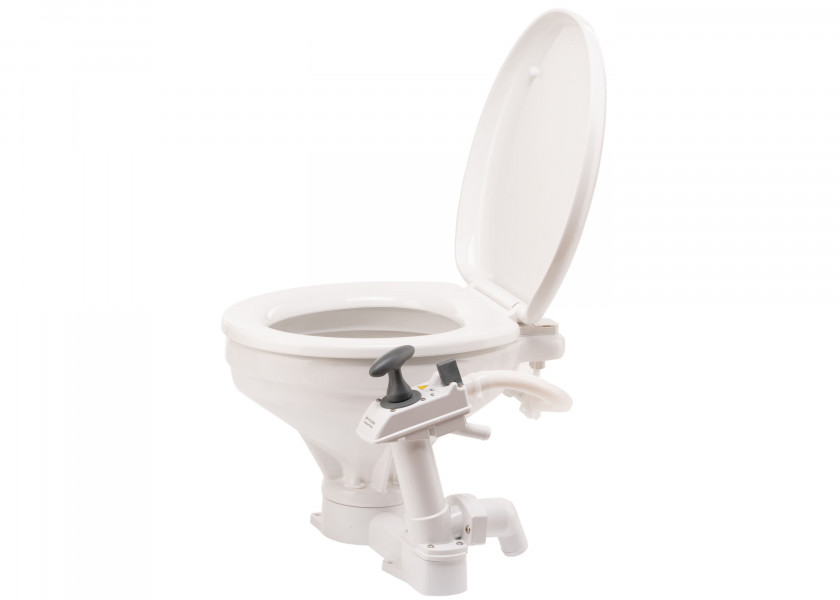 Купить Стандартный туалет Johnson Pump Aqua-T Comfort 80-47230-01 470x465x345 с эргономичным поршневым насосом с ручным приводом 7ft.ru в интернет магазине Семь Футов