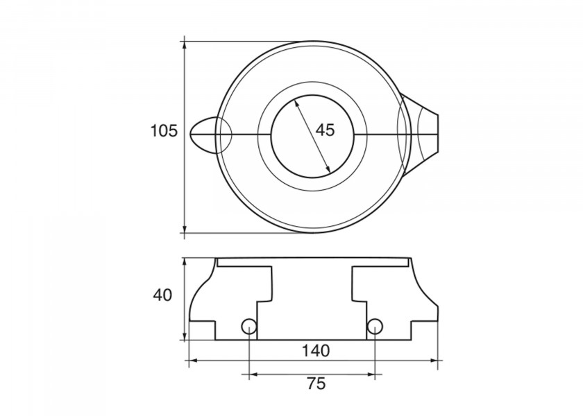 Купить VP026 Кольцевой анод для Volvo Penta Saildrive 130 (S)/150 (S)/из двух частей / Материал: Цинк 7ft.ru в интернет магазине Семь Футов