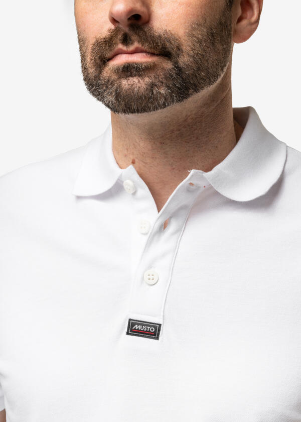 Купить MUSTO 82133_002-2XL Поло Essential Pique Мужское / белый / Размер одежды: XXL 7ft.ru в интернет магазине Семь Футов