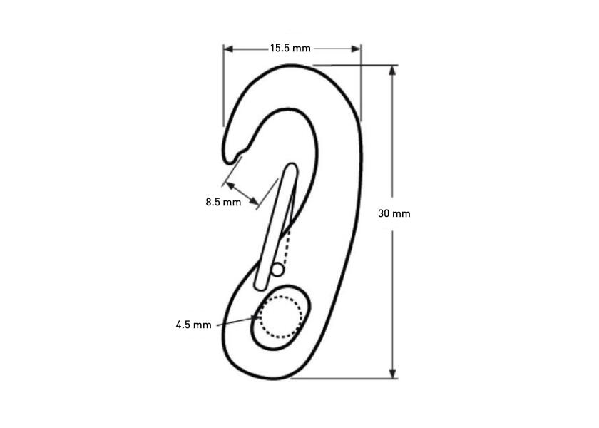 Купить Carabiner / stainless steel 32165-bvs 7ft.ru в интернет магазине Семь Футов
