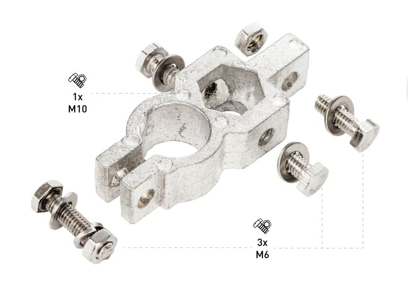 Купить SEATEC 4-Way Battery Pole Clamps 29875-bvs 7ft.ru в интернет магазине Семь Футов