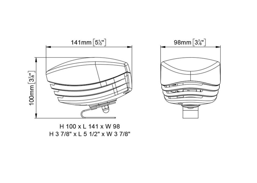 Купить Электромагнитный звуковой сигнал Marco Shark SK1 13208122 12В 5А 108дБ 400Гц IP65 141х98х100мм из белого пластика 7ft.ru в интернет магазине Семь Футов