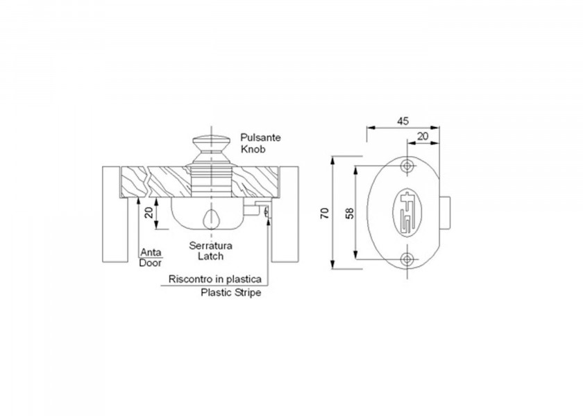Купить Pressure Latch / chromed brass 70096-bvs 7ft.ru в интернет магазине Семь Футов