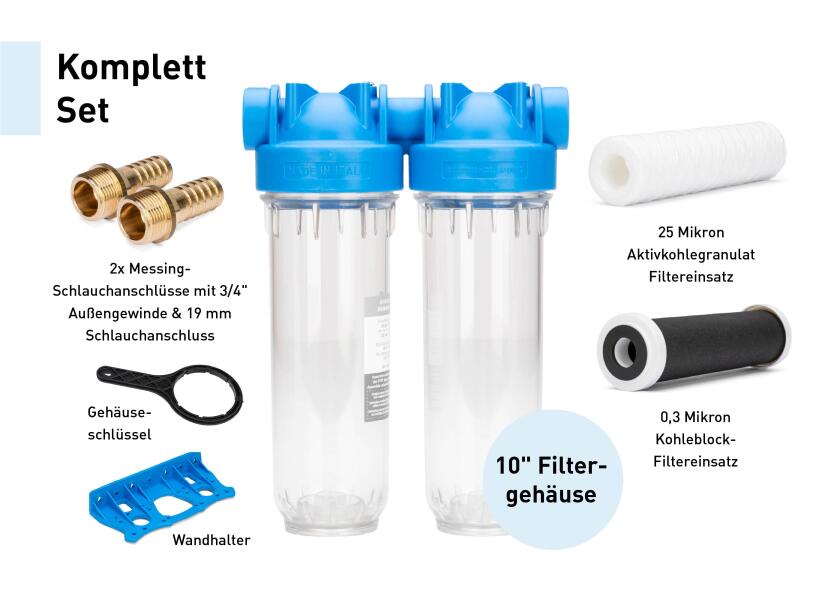 Купить ATLAS Drinking Water Filter Set 300 l/h / Double Housing / Polypropylene and Carbon Block Filter Cartridge / 25 / 0.3 Micron 32348-bvs 7ft.ru в интернет магазине Семь Футов
