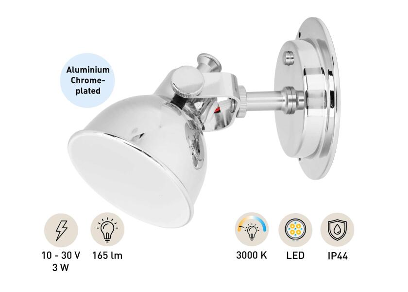 Купить SEATEC LED Reading Light with Dimmer / aluminium 31997-bvs 7ft.ru в интернет магазине Семь Футов