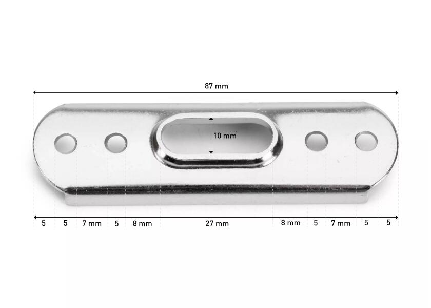 Купить Пластина Blue Wave 616107 123x40мм для Т-образных наконечников Ø6-7мм из нержавеющей стали AISI316 7ft.ru в интернет магазине Семь Футов