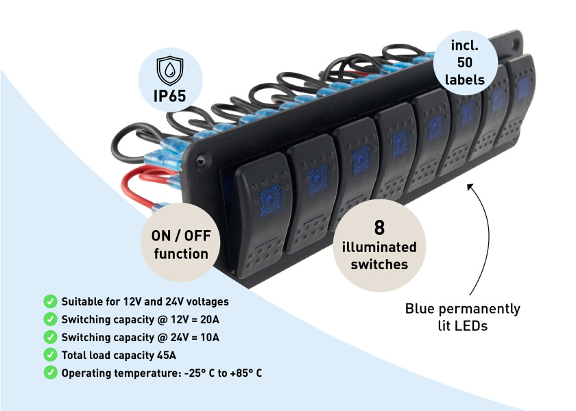 Купить SEATEC Switch Panel / 8 sections 29857-bvs 7ft.ru в интернет магазине Семь Футов