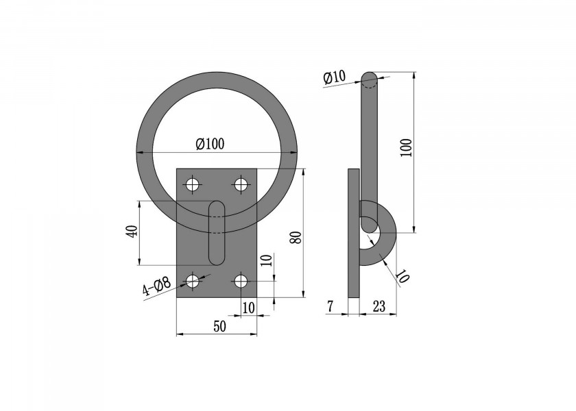 Купить Mooring Ring / Galvanized / 100 mm 25280-bvs 7ft.ru в интернет магазине Семь Футов