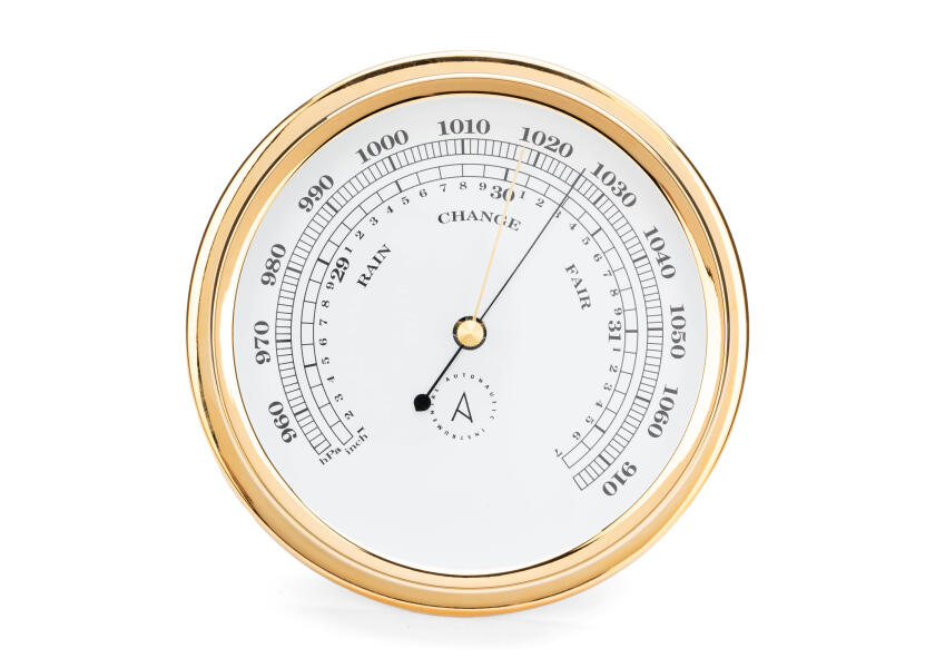 Купить Барометр Autonautic instrumental Indic B175D 175x40мм из позолоченной латуни 7ft.ru в интернет магазине Семь Футов