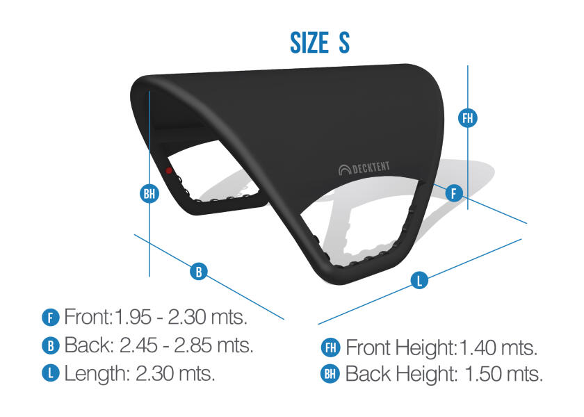 Купить DECKTENT Inflatable Bimini / size S / black 32293-bvs 7ft.ru в интернет магазине Семь Футов