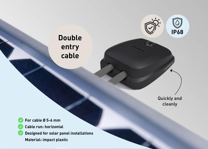 Купить Сальник кабельный водонепроницаемый Scanstrut DS-HD6-BLK для кабелей Ø5-6мм 54х63х22мм класс защиты IP68 из ударопрочного пластика черного цвета 7ft.ru в интернет магазине Семь Футов
