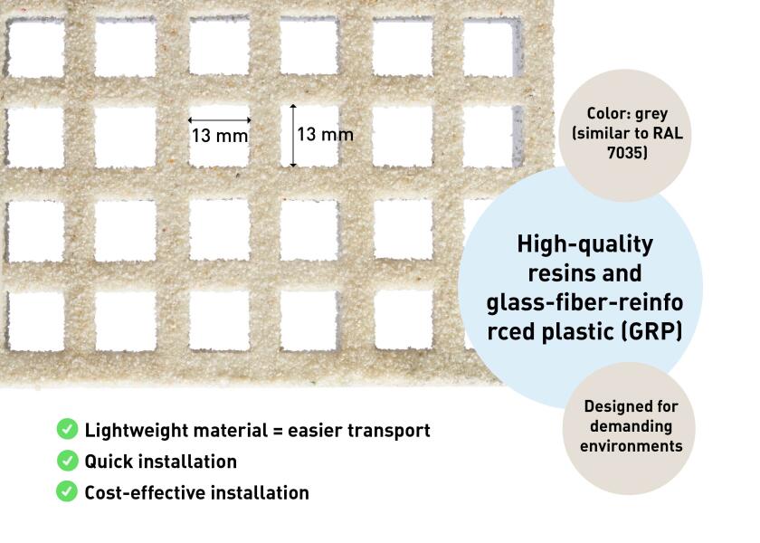 Купить Решетчатая панель из стеклопластика / Панель понтонной палубы / 124,7 × 200,7 см 7ft.ru в интернет магазине Семь Футов