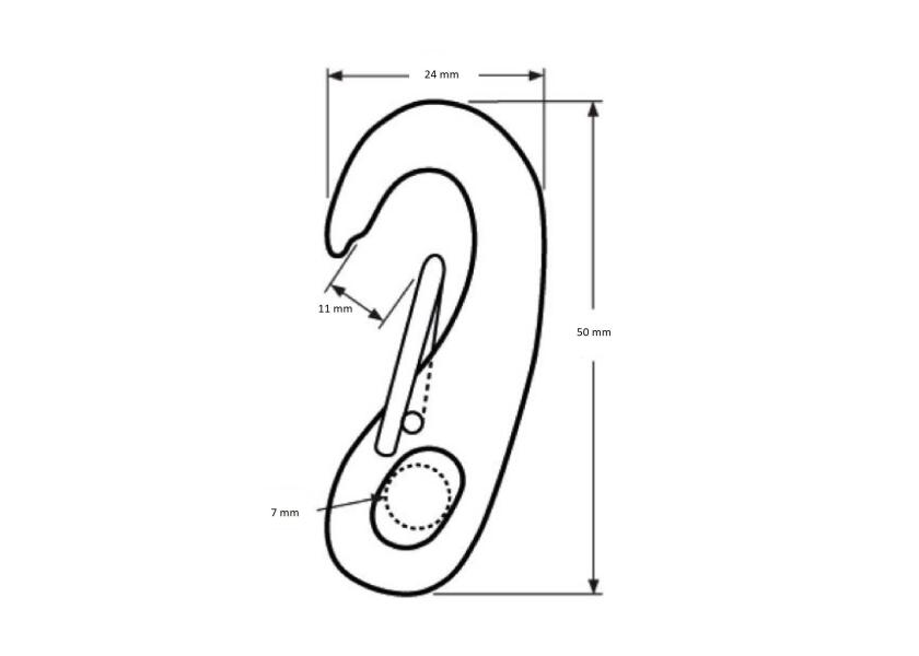 Купить Carabiner / stainless steel 32165-bvs 7ft.ru в интернет магазине Семь Футов