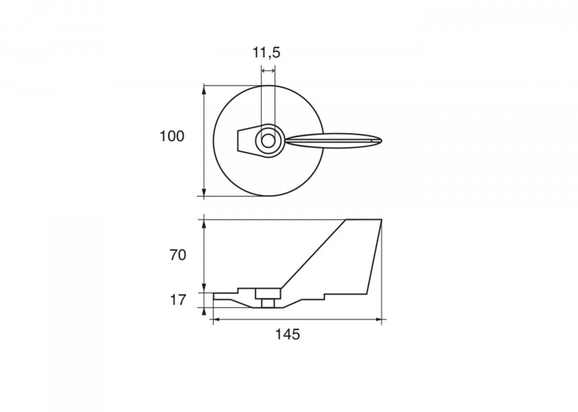 Купить Zinc Motor Anode FM-YA-260 / Fin 22108-bvs 7ft.ru в интернет магазине Семь Футов