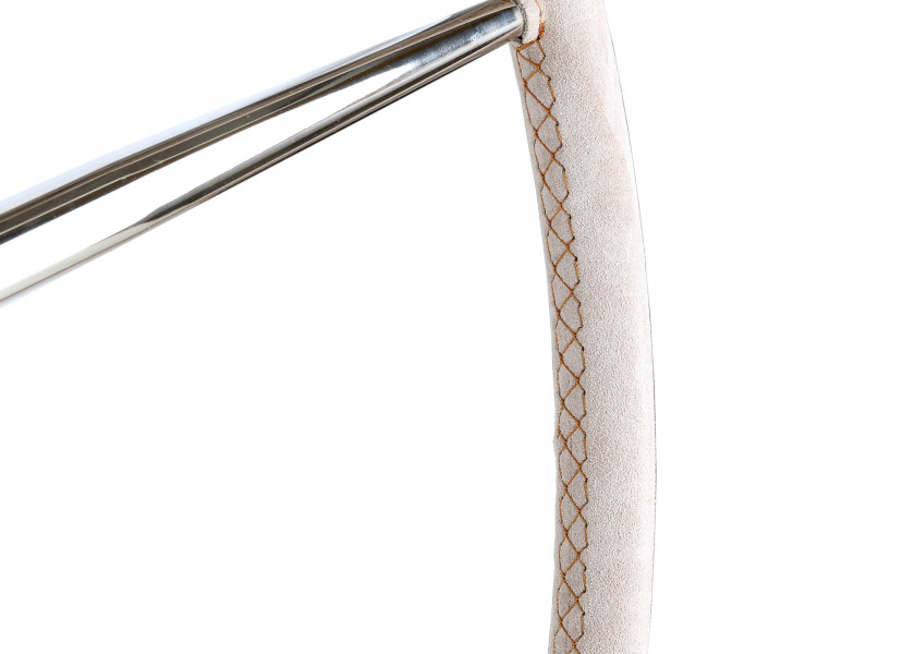 Купить Рулевое колесо из нержавеющей стали с кожаной обивкой / Ø: 1200 мм 7ft.ru в интернет магазине Семь Футов