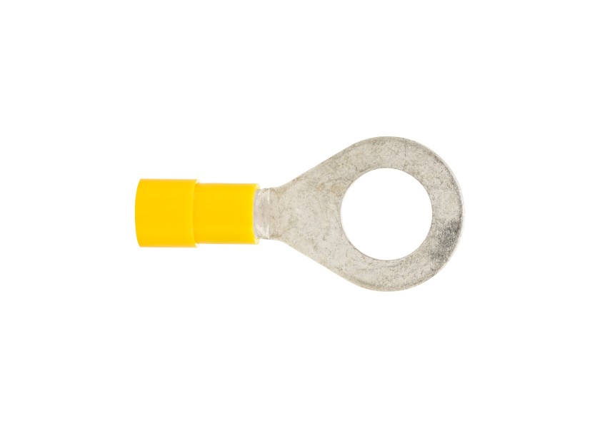 Купить Кольцевой кабельный наконечник / желтый / 2,5–6 мм² / Диаметр проушины: M4 7ft.ru в интернет магазине Семь Футов
